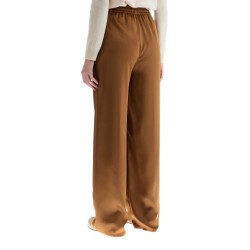 wide leg camel polyester pants