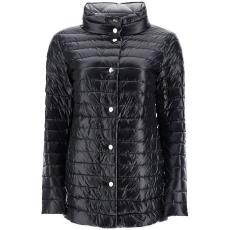 reversible a-shape down jacket black and gray