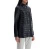 reversible a-shape down jacket black and gray