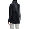 reversible a-shape down jacket black and gray