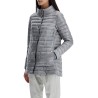 reversible a-shape down jacket black and gray