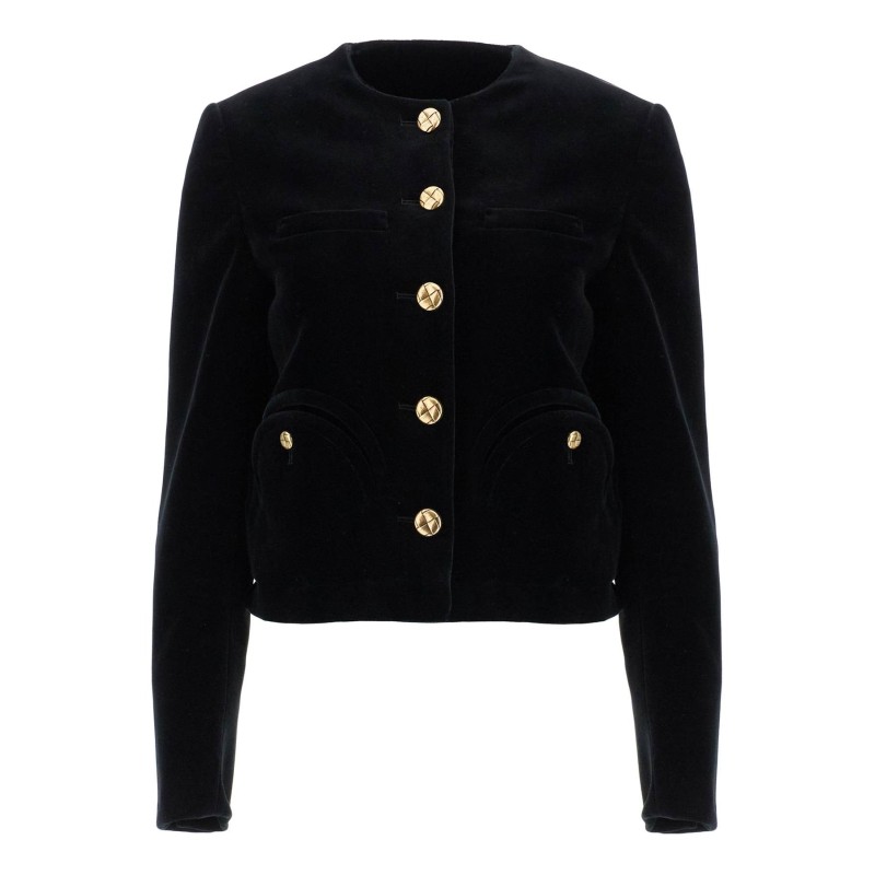 cotton velvet bolero jacket in