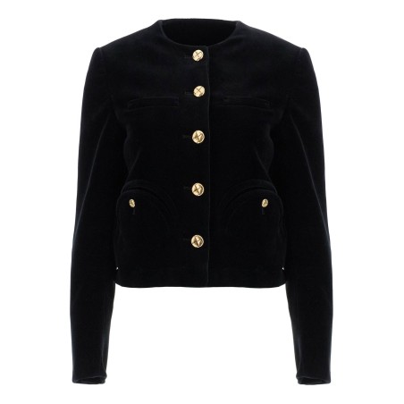 cotton velvet bolero jacket in