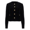 cotton velvet bolero jacket in