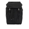 black nylon laptop backpack