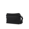 black shoulder bag in polyamide with spacious compartment