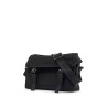 black shoulder bag in polyamide with spacious compartment