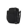 black minimalist crossbody bag in polyamide