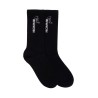 black medium cotton socks pack of 3 with embroidered logo