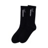 black medium cotton socks pack of 3 with embroidered logo