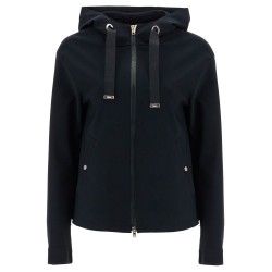 first-act short black jacket with hood