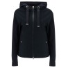 first-act short black jacket with hood