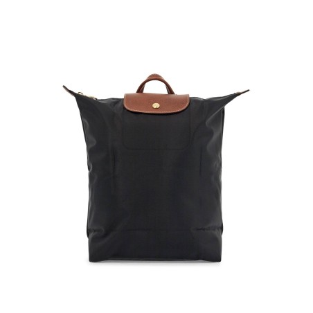 le pliage original black backpack with adjustable straps