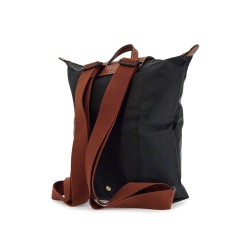 le pliage original black backpack with adjustable straps