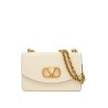 borsa a spalla in pelle butter white con tracolla catena