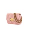 borsa a spalla small rock-chic rosa geranio in pelle