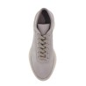 low top sneakers aerobic light gray leather with velcro closure