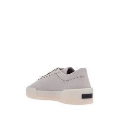 low top sneakers aerobic light gray leather with velcro closure