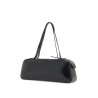 simona glossy leather shoulder bag