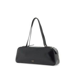 simona glossy leather shoulder bag