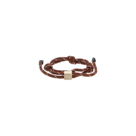 cotton bracelet with central tobacco knot and white details