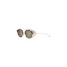 round sunglasses titanium acetate tortoiseshell green lenses