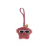 charm stella rosa fragola in shearling con medusa