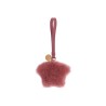 charm stella rosa fragola in shearling con medusa