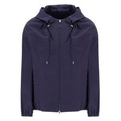 cotton hooded blouson