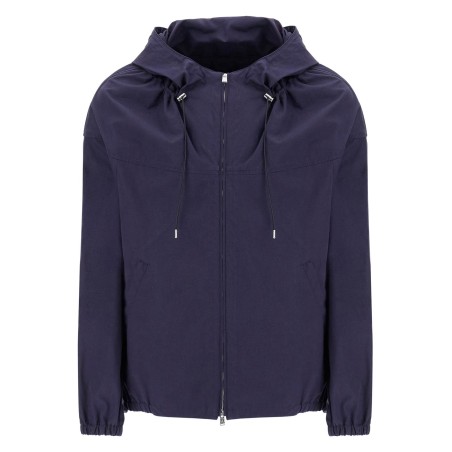 cotton hooded blouson