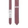 gray double-faced jacquard silk tie with rwb stripes