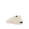 beige leather low minimalist aerobic sneakers