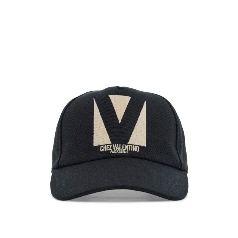 black baseball cap with butter logo in adjustable cotton