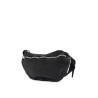 small black horse leather bag with adjustable shoulder strap