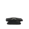 medium black horse leather fanny pack with adjustable strap