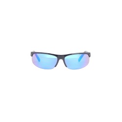 wraparound sunglasses with blue gray mirrored lenses 0mu a02s