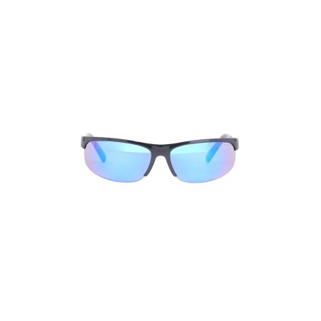 wraparound sunglasses with blue gray mirrored lenses 0mu a02s