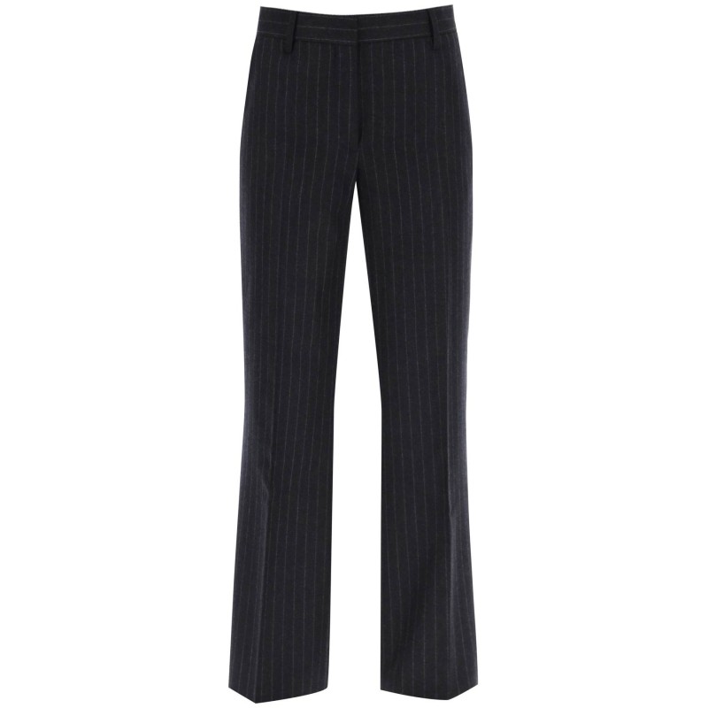 pinstripe flannel parchia trousers