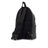 backpack with black geometric pattern