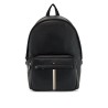 black laptop backpack with padded straps and front pocket