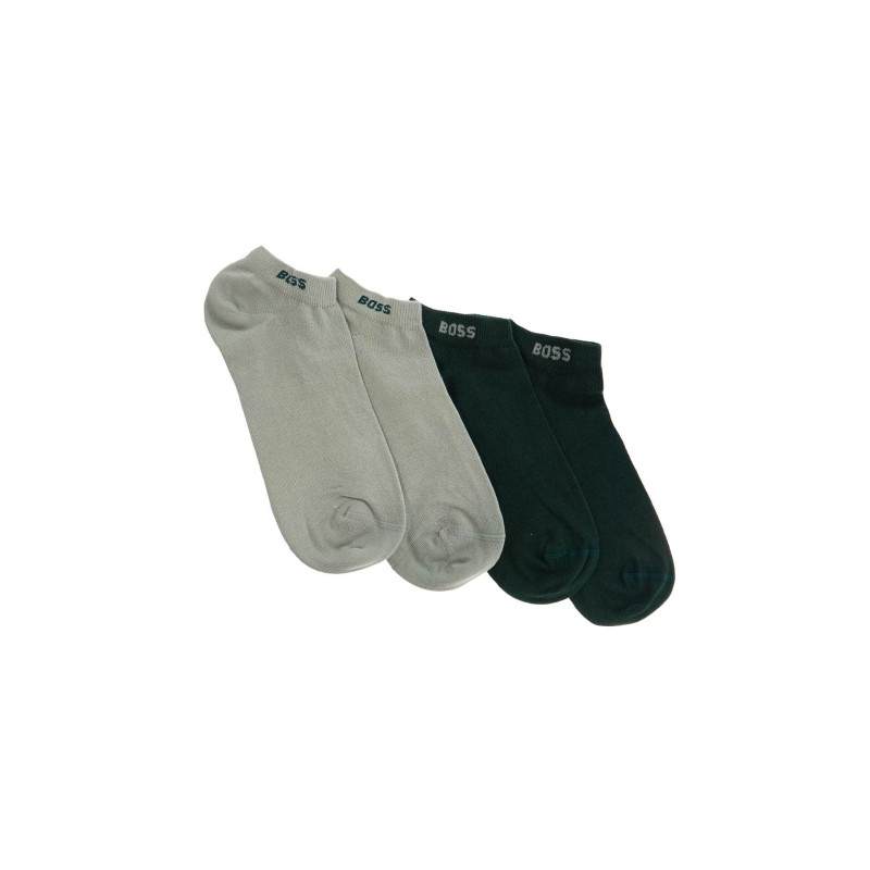 light and dark green slim fit socks set of 2 cotton comfort