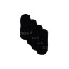 men's low profile slim black socks with minimalist logo