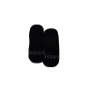 men's low profile slim black socks with minimalist logo