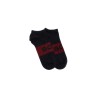 dark grey short socks with logo 2 pairs 80% cotton made in italy