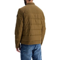 green down jacket with high collar for men