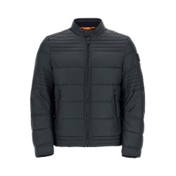 black high collar down jacket regular fit