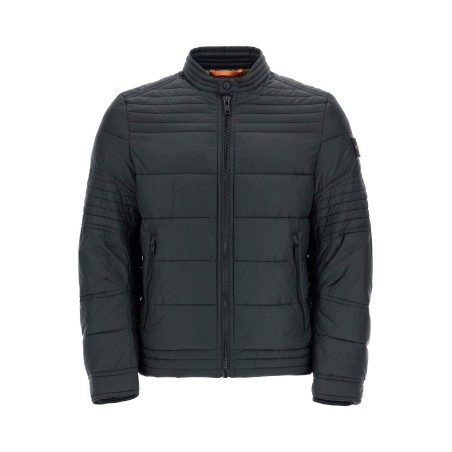 black high collar down jacket regular fit