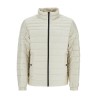 light beige quilted jacket with zip