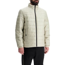 light beige quilted jacket with zip