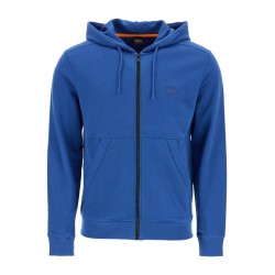 blue regular fit zip hoodie long sleeve